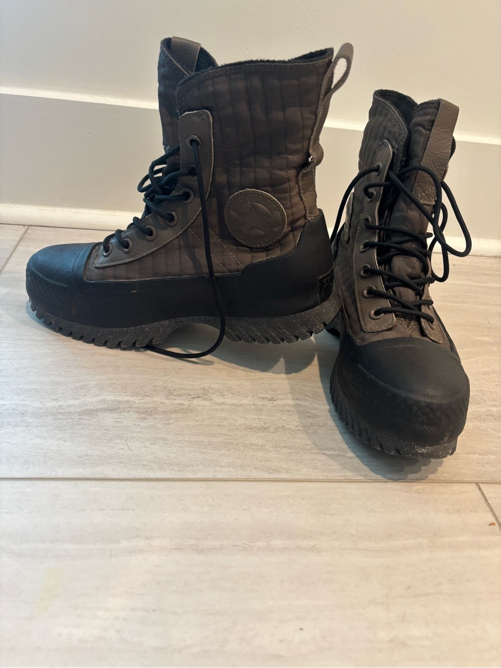 Converse Waterproof Lace-Up Winter Rain Boots